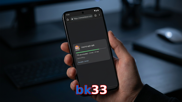 Main screen of Bk33 apk page for PK players